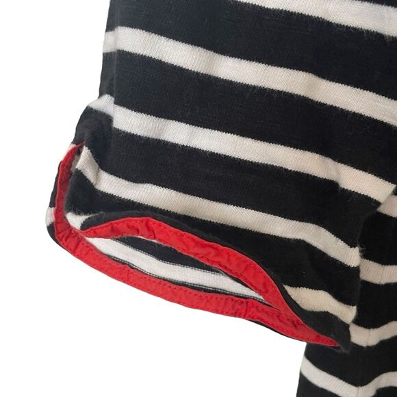 Talbots Navy Striped Nautical Cotton Dress Women's Size Large - Picture 4 of 6